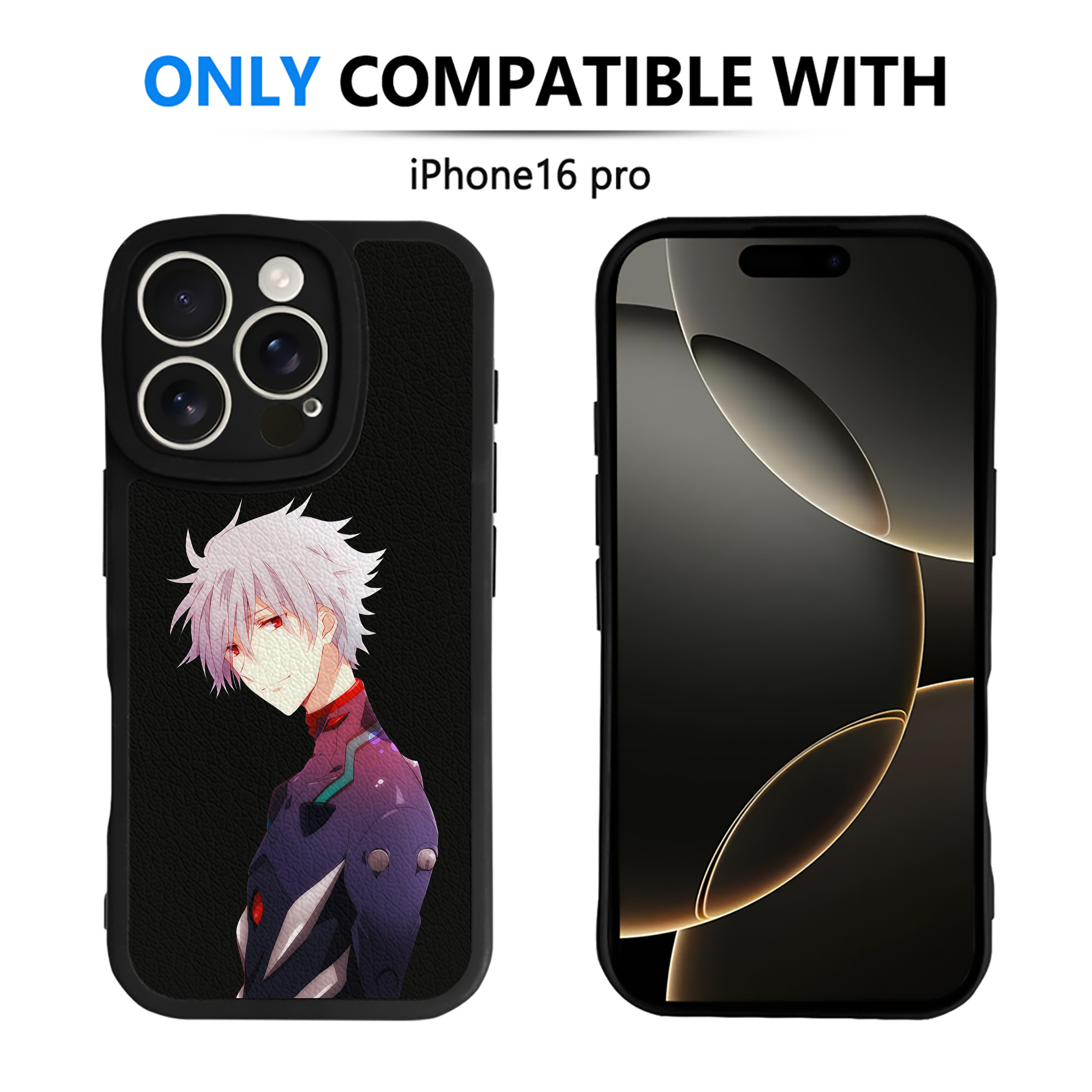 （画像用） EVA 新世紀エヴァンゲリオン 【iPhone 16シリーズ対応】シリコンスマホケース（レザー調） 材質：シリコン